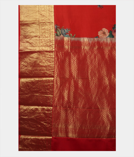 Red Printed Soft Silk Saree T1806954