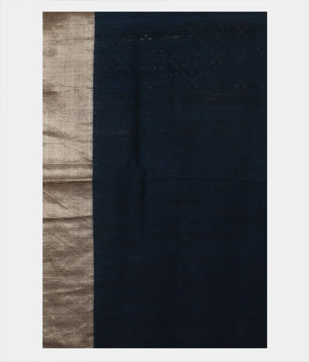 Blue Tussar Printed Saree T1507213