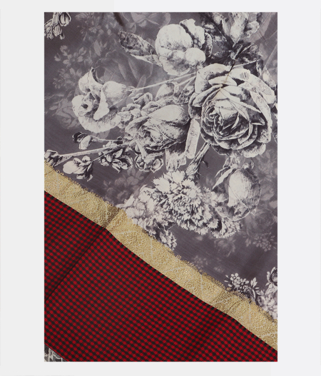 Grey Printed Soft Silk Saree T187569-image
