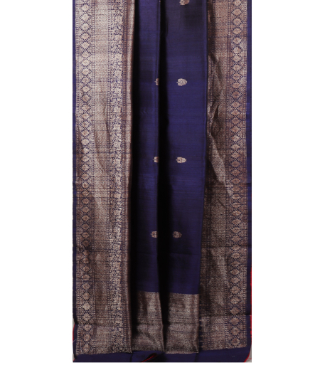Blue Banaras Tussar Saree T1825642