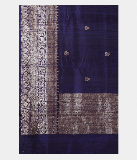 Blue Banaras Tussar Saree T1825644