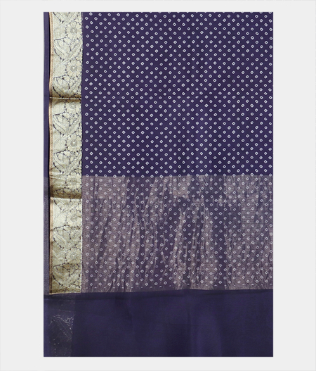 Blue Kora Organza Printed Saree T1830114