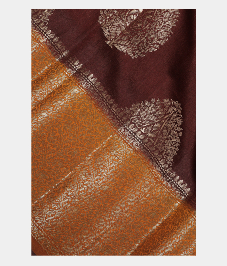 Deep Brown Chaniya Silk Saree T187137-image
