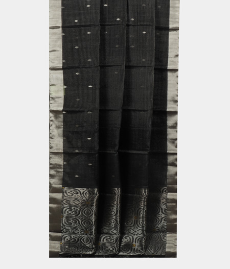 Black Silk Cotton Saree T1886452