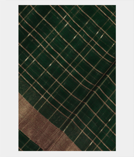Bottle Green Silk Saree T188597-image
