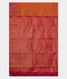 Rust Handwoven Kanjivaram Silk Saree T1877654