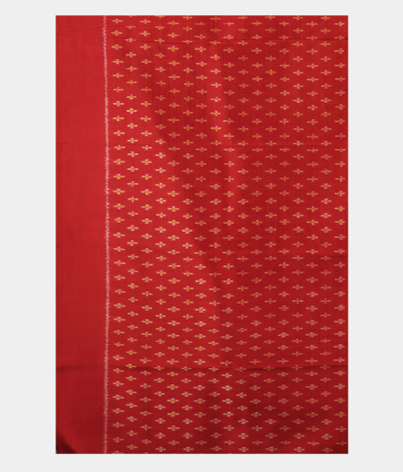 Light Peach Ikat Silk Saree T1874063