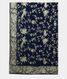 Blue Organza Embroidery Saree T1900414