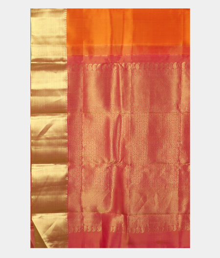 Orange Soft Silk Saree T1774204