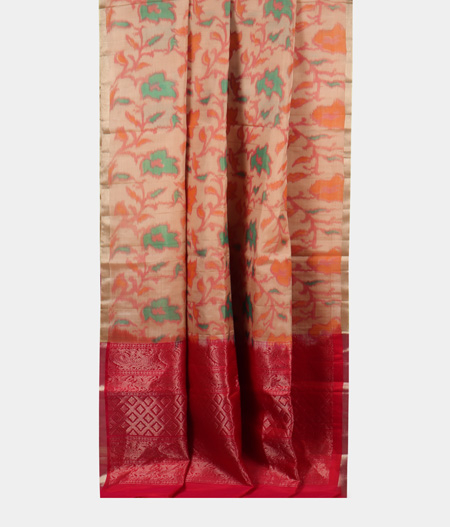 Beige Soft Silk Saree T1885622