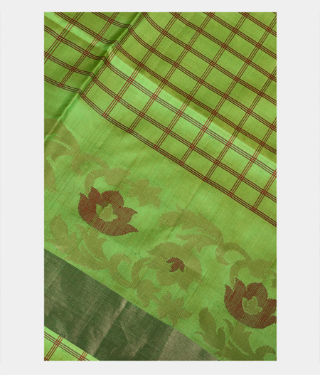 Green Soft Silk Saree T162644-7-image