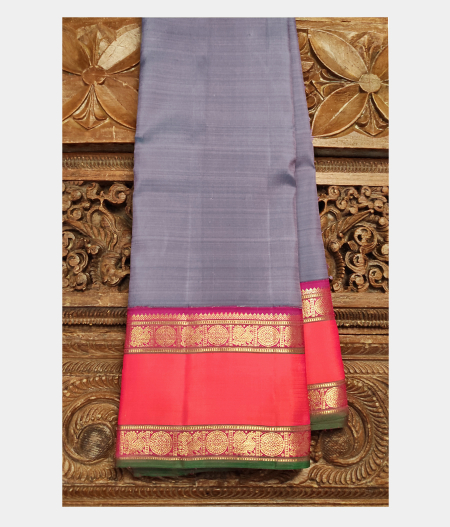 Grey Handwoven Kanjivaram Silk Saree T188971-image