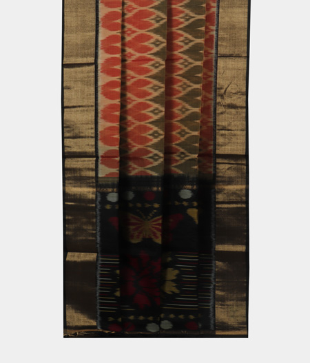 Multicolor Silk Cotton Saree T1886592