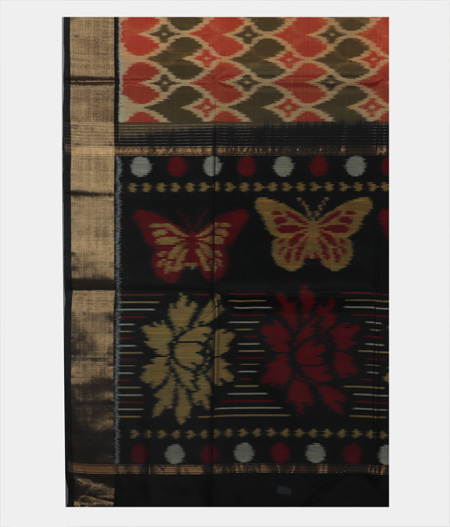 Multicolor Silk Cotton Saree T1886594