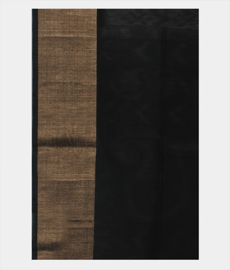 White Pochampalli Silk Cotton Saree T1887093