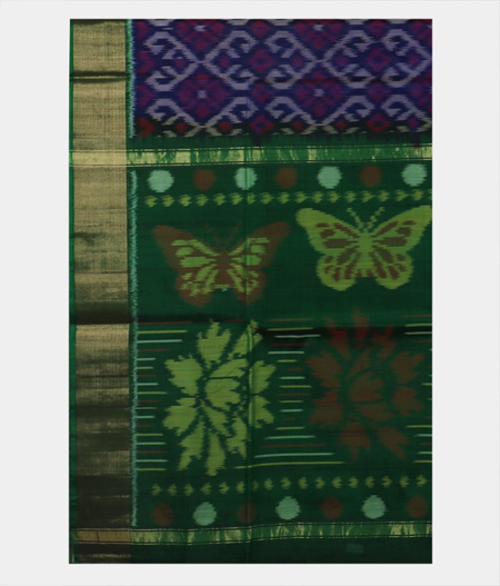 Blue Pochampalli Silk Cotton Saree T1886694