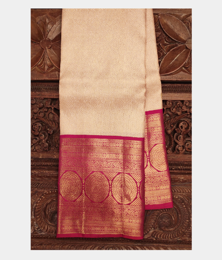 Off White Handwoven Kanjivaram Silk Saree T185294-image