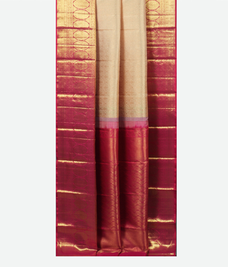 Off White Handwoven Kanjivaram Silk Saree T1852942