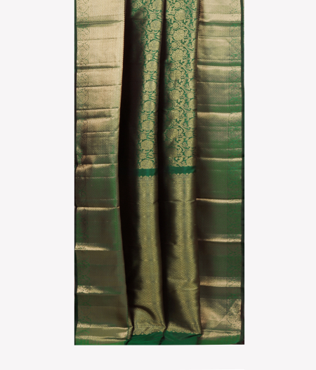 Green Handwoven Kanjivaram Silk Saree T1419122