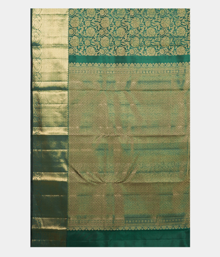 Green Handwoven Kanjivaram Silk Saree T1419124