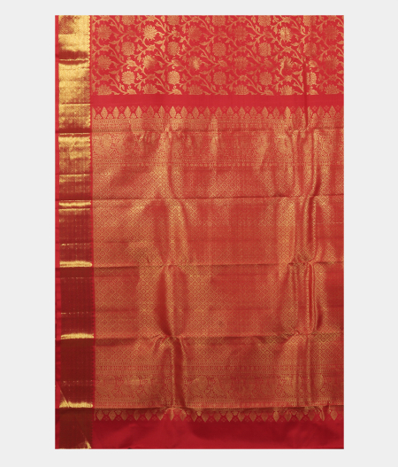 Red Handwoven Kanjivaram Silk Saree T1369984
