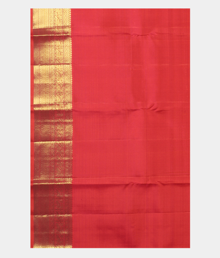 Pinkish Orange Handwoven Kanjivaram Silk Saree T1698863