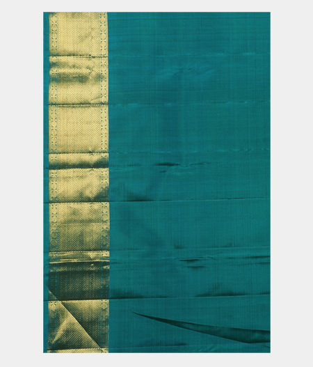 Teal Blue Handwoven Kanjivaram Silk Saree T1877493