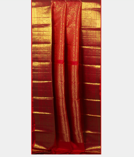 Orange Handwoven Kanjivaram Silk Saree T1197832