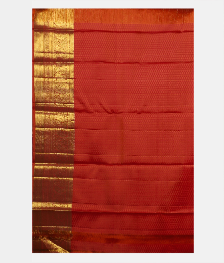 Orange Handwoven Kanjivaram Silk Saree T1197833