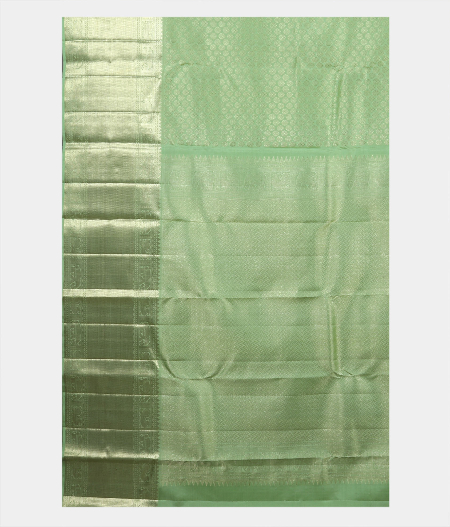 Green Handwoven Kanjivaram Silk Saree T1867064