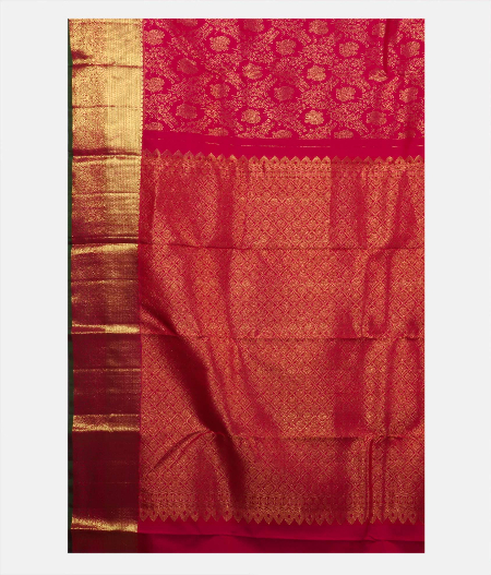 Magenta Handwoven Kanjivaram Silk Saree T1852624