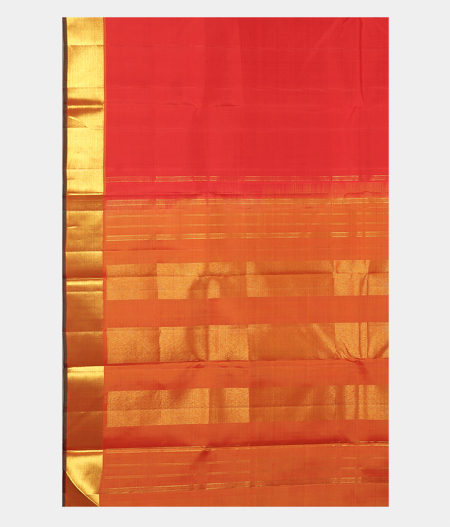 Red Handwoven Kanjivaram Silk Saree T1749524