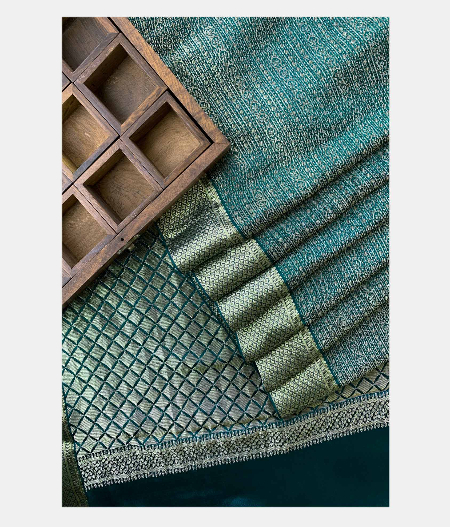 Blue Crepe Silk Saree T186376-image