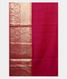 Light Pink Hand Printed Kanjivaram Silk Saree T1419903