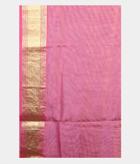 Beige Hand Printed Kanjivaram Silk Saree R17703