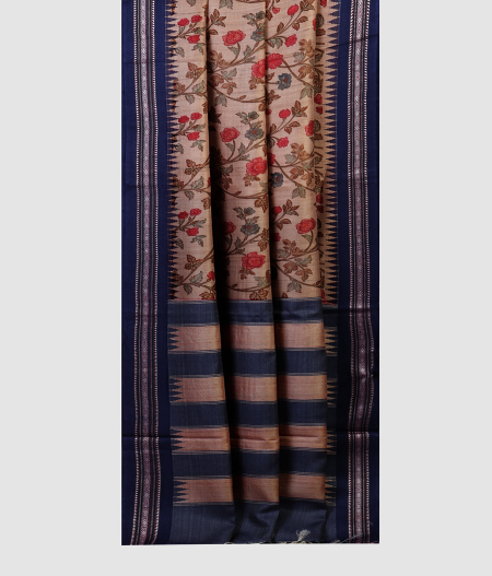 Beige Vidarbha Tussar Printed Saree T1921922