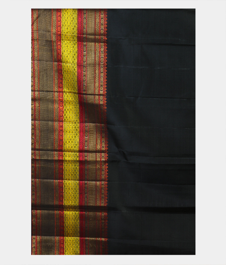 Yellow  Handwoven Kanjivaram Silk Saree T1879233