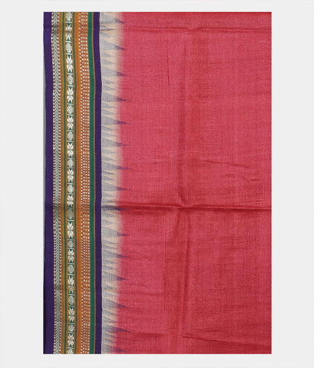 Red Vidarbha Tussar Printed Saree T1915883