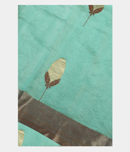 Mint Green Banaras Tissue Silk Saree T193271-image