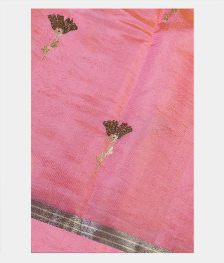 Pink Banaras Tissue Silk Saree T193252-image