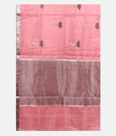 Pink  Banaras Tissue Silk Saree T1932524