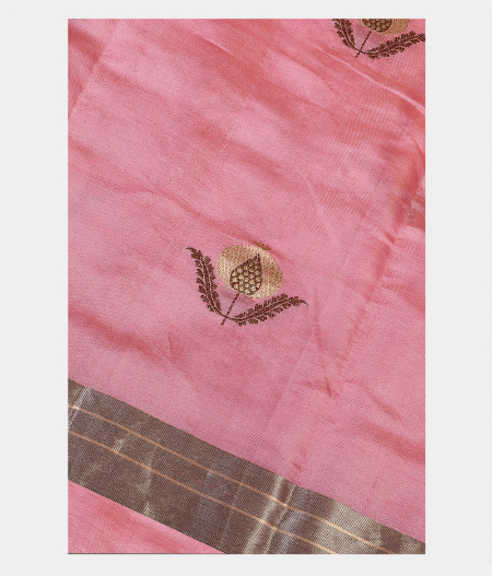 Pink Banaras Tissue Silk Saree T193264-image