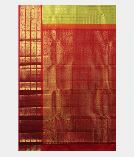 Light Green Handwoven Kanjivaram Silk Saree T1906314