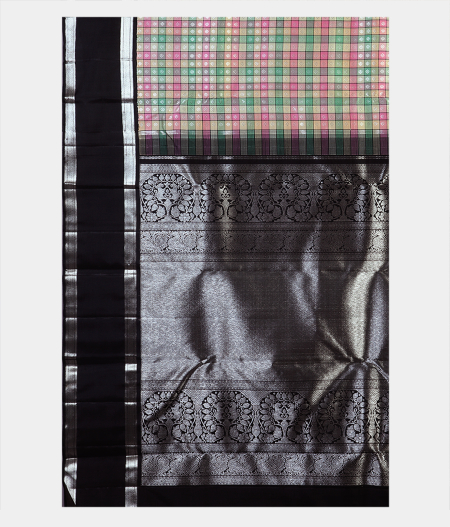 Multicolour Handwoven Kanjivaram Silk Saree T1898434