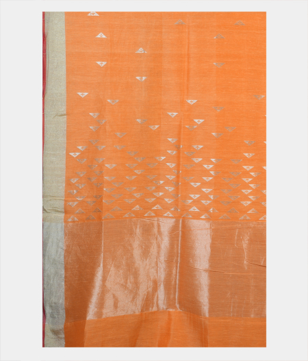 Yellow Handwoven Tussar Saree LB22574