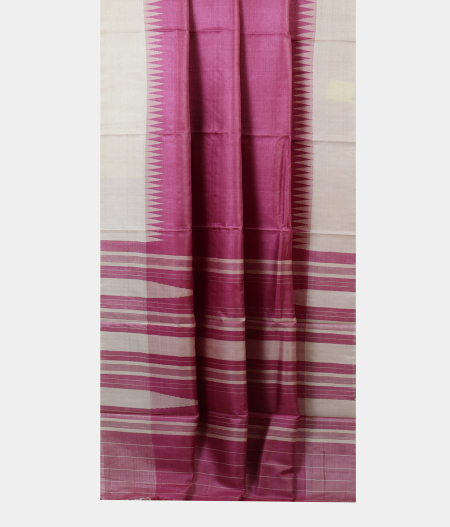Pink Handwoven Tussar Saree T1787212