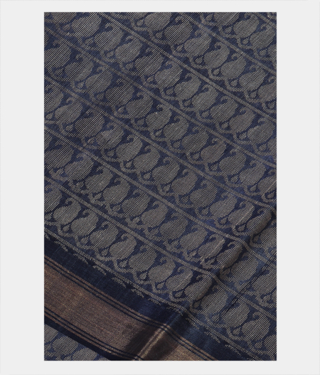 Blue Handwoven Tussar Saree T86525-image