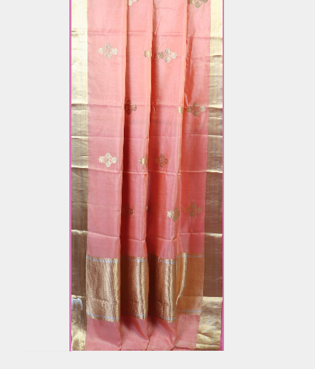 Pink Banaras Tissue Silk Saree T1932882