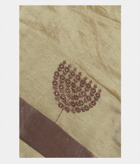 Yellowish Green Banaras Tissue SIlk Saree T193253-image