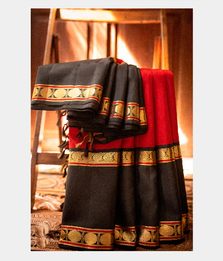 Red Handwoven Kanjivaram Silk Saree T175625-image